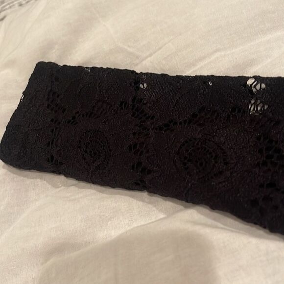 Ingrid & Isabel Maternity Black Lace Boatneck Bodycon Long Sleeve Midi Dress XS - Picture 6 of 8